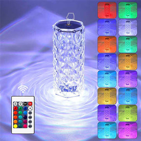 Crystal LED Table Lamp - 16 LED Colours