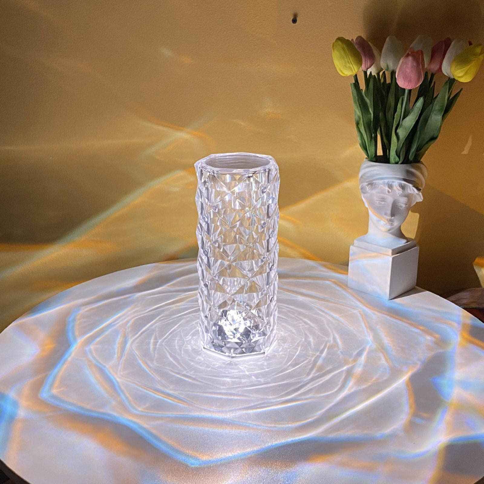 Crystal LED Table Lamp - 16 LED Colours