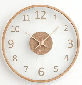 Wood and Glass Clock - Ellegance