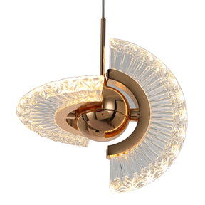 Decorative Metal and Acrylic Pendant Light - Ellegance