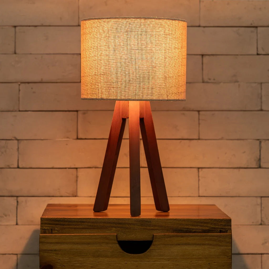 Rustic Wooden Lamp - Ellegance