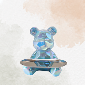 Galvanised Bear Tray - Ellegance