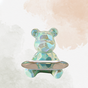 Galvanised Bear Tray - Ellegance